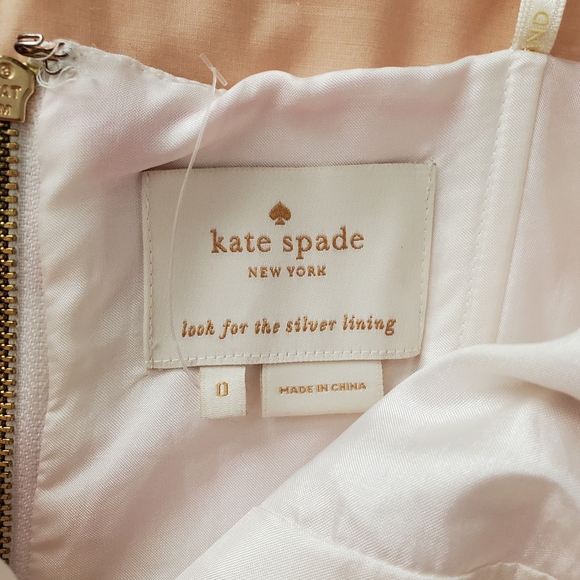 COPY - NWOT Kate Spade Betsy Pink White Striped Cocktail Dress Above Knee Strap… - Picture 7 of 11